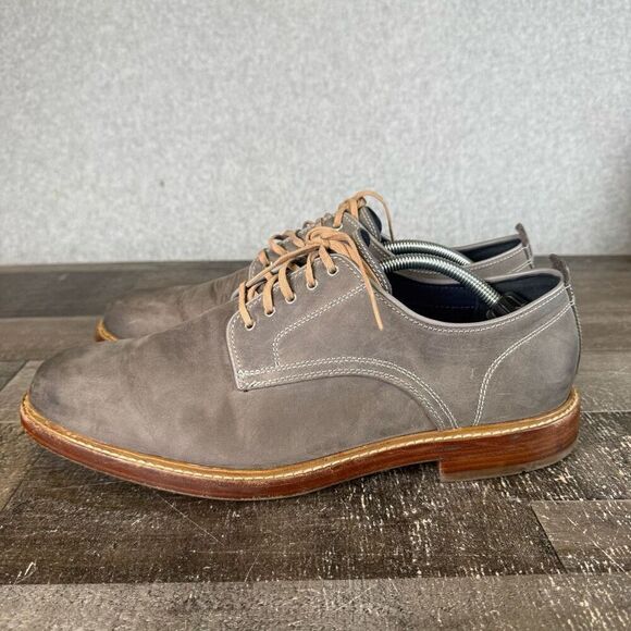 Cole Haan Mens Size 11.5 Tyler Grand #C25106 Leather Nubuck Lace Up Shoes Tan main image 6